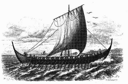 NORSE SHIP OF THE TENTH CENTURY.