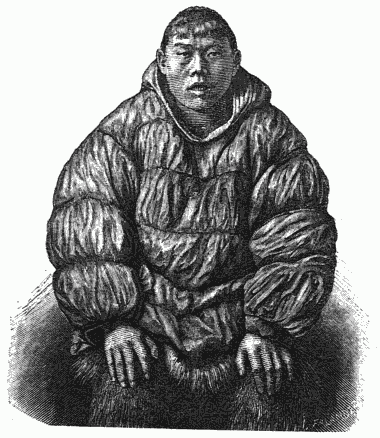 A CHUKCH IN SEAL-GUT GREAT COAT.