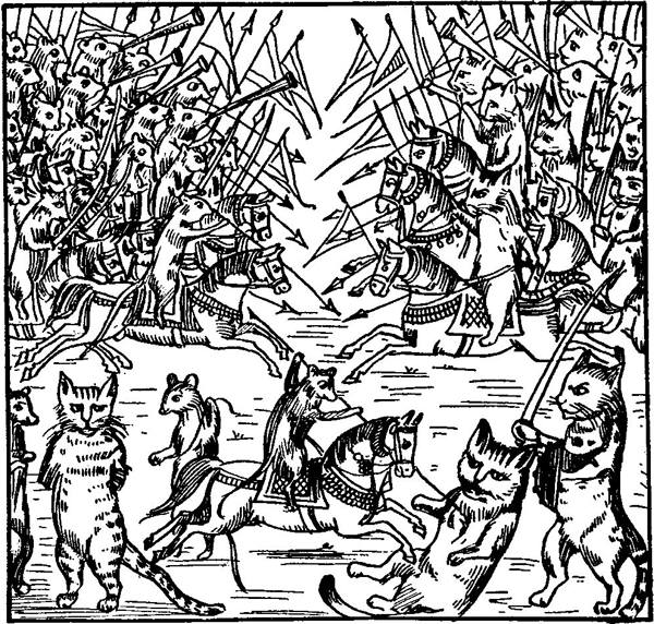 The armies fell upon each other