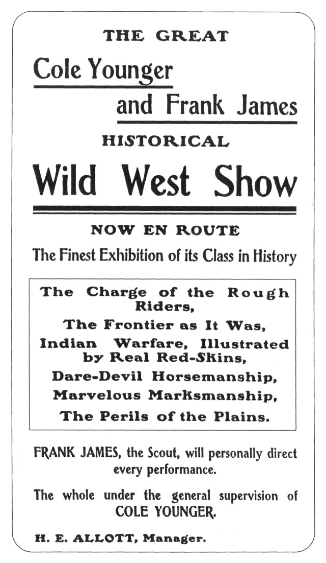 Illustration: Wild West Show advertisement