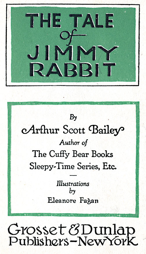 THE TALE OF JIMMY RABBIT