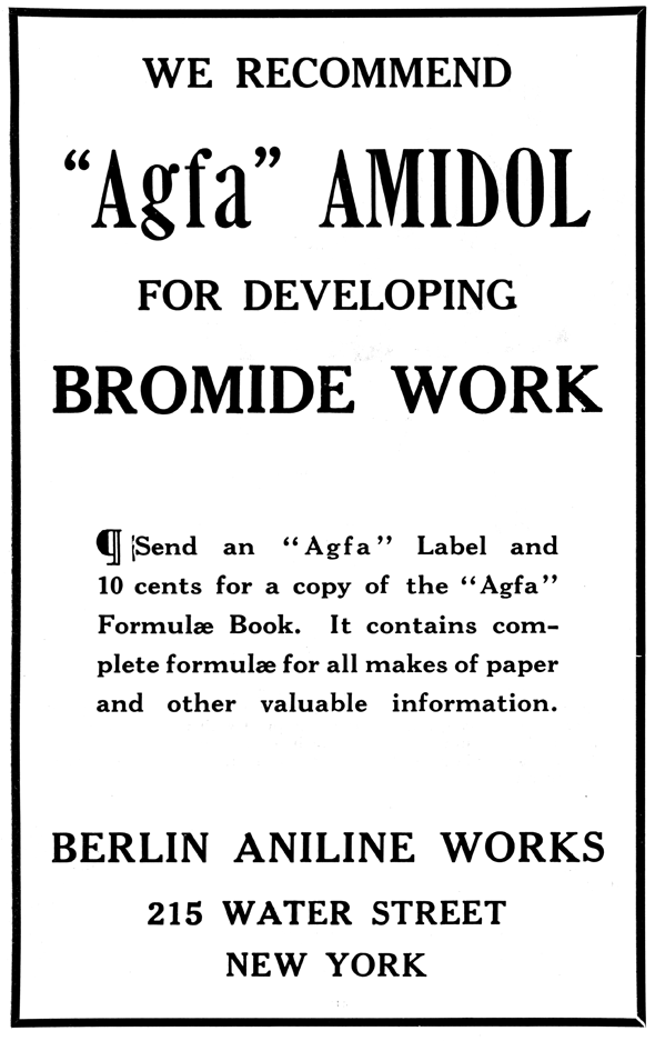 For developing bromide work.