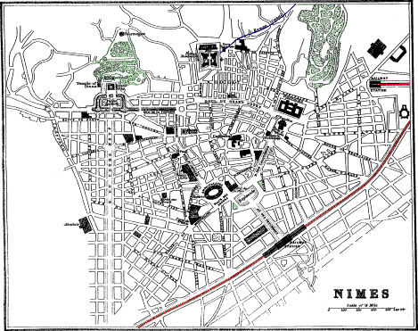 plan of Nîmes