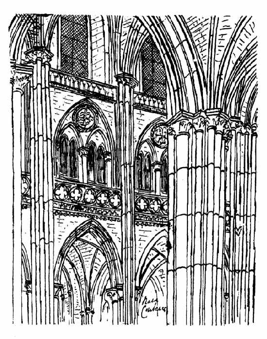 Interior of Coutances Cathedral