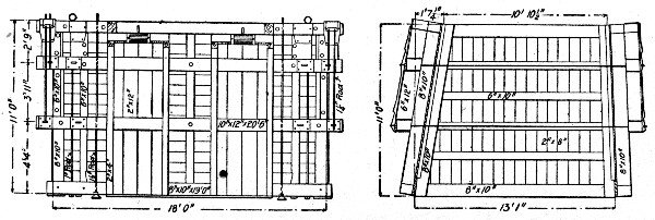 Fig. 86.—Mold for Concrete Block for Pier at Superior,
Wis.