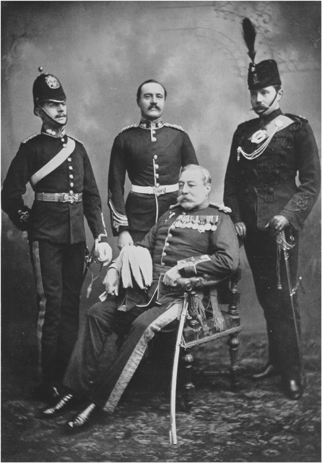 General Laurie And His Three Sons In 1901.