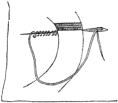 Method of working bullion knot