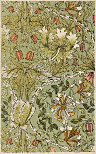 Detailed floral and foliage design