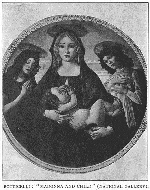 Botticelli: “;Madonna and Child”; (National Gallery).