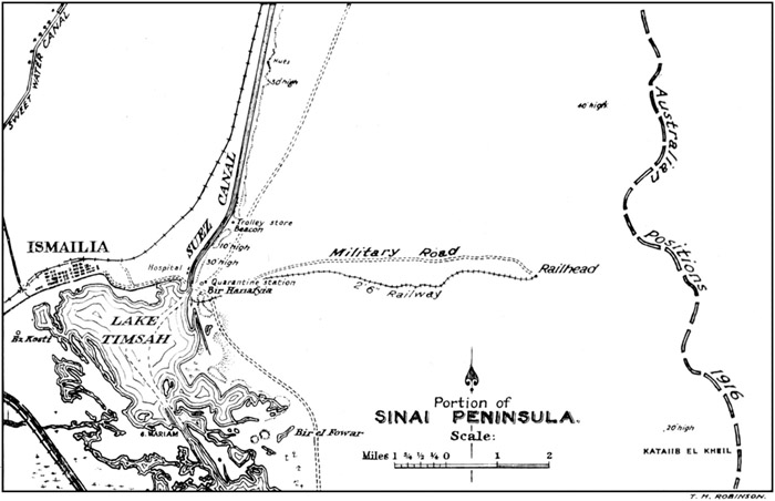 The Australian Position in Defence of the Suez Canal, 1916