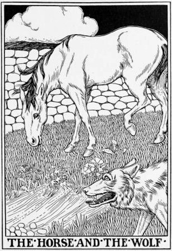 THE HORSE AND THE WOLF.