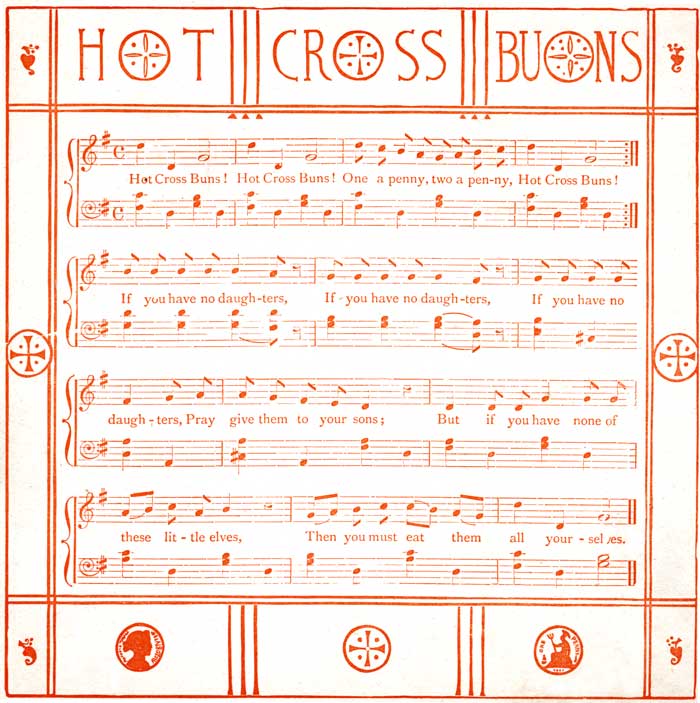 Hot Cross Buns music