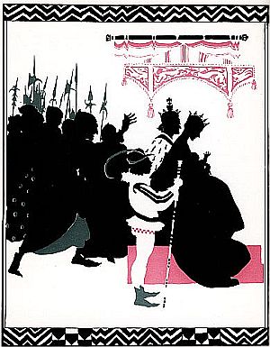 The King and Queen and court