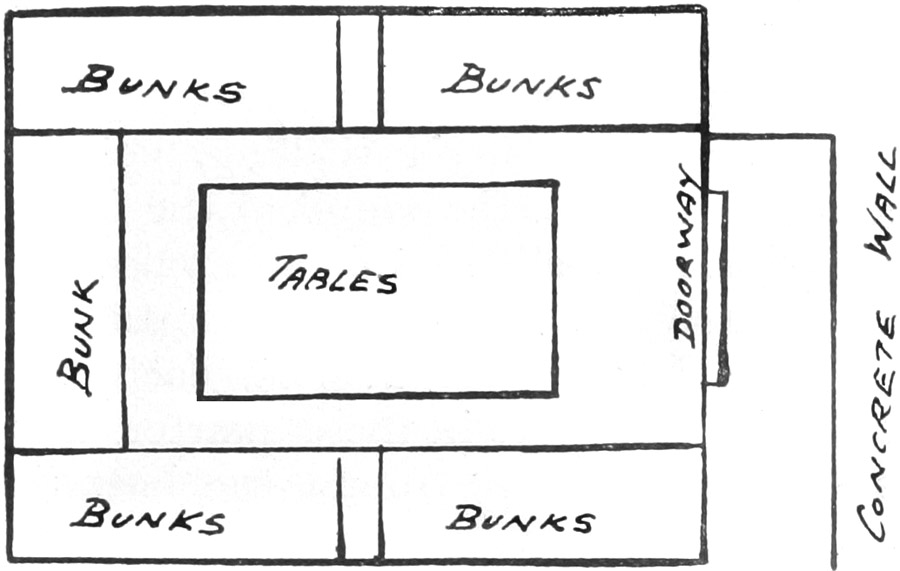 Plan of B.H.Q. (Judah House), Dan Cottages.