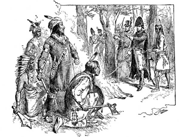 HARRISON'S COUNCIL WITH TECUMSEH AT VINCENNES