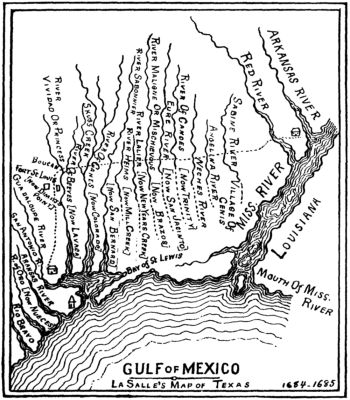 La Salle's Map of Texas.