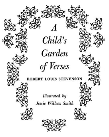 Vintage A Child's Garden of Verses by R L Stevenson