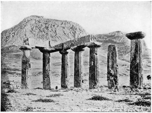 REMAINS OF THE TEMPLE OF MINERVA, CORINTH.