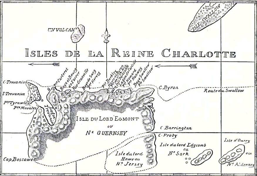 Map of Queen Charlotte Islands