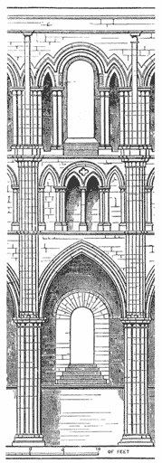 Drawing of detail of cathedral