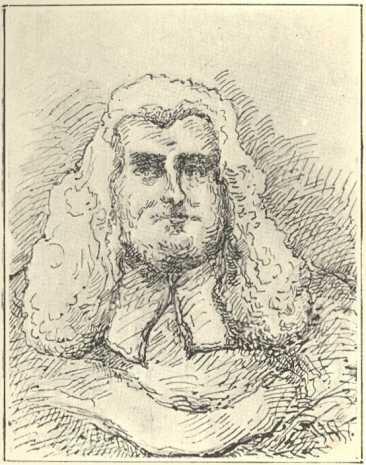 Mr. Justice Gaselee (original of Mr. Justice
Stareleigh), sketched by the Editor from the family portrait in
the possession of H. Gaselee, Esq.