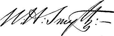 Signature of W. H. Smyth