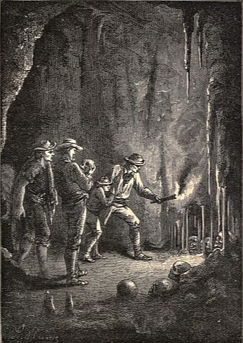 "Five or six skulls .&nbsp;.&nbsp;. seemed to glare at me through their empty orbits."