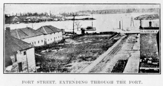 [Illustration: Fort Street, extending through the fort.]