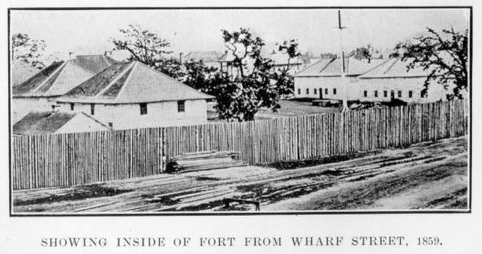 [Illustration: Inside Fort from Wharf St.]