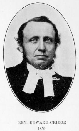 [Portrait: Rev. Edward Cridge, 1859.]