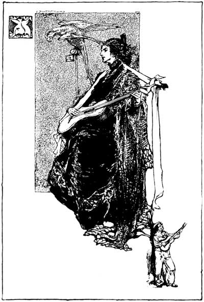 HE SKETCHED HER IN CHARCOAL, DRESSED (HE WOULD HAVE IT)
IN BLACK