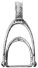 Drawing of a stirrup.