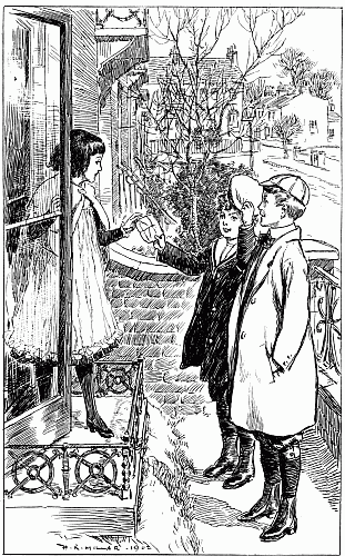 PETE HELD OUT HIS BROWN-PAPER PARCEL. 'THIS IS THE POETRY-BOOK,' HE SAID.—p. 97.