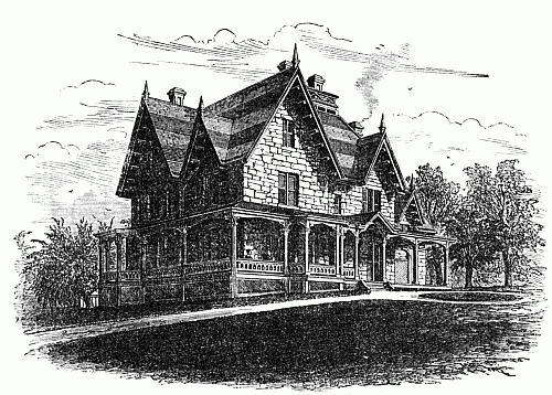 Fig. 76.—Residence of Thos. H. Stout, Esq., Irvington, on the Hudson.