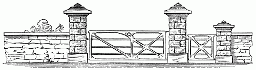 Fig. 92.—Elevation of Entrance Gate.