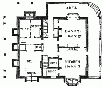 Fig. 105.—Basement and Cellar.