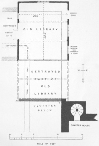 Fig. 38. Plan of the Old Library, Lincoln Cathedral.