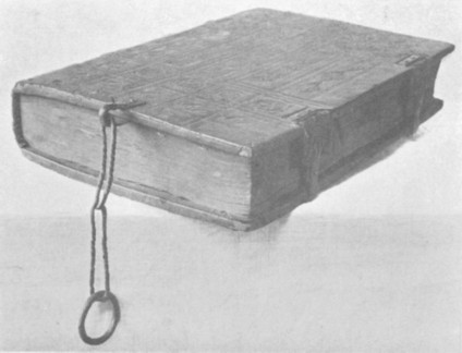 Fig. 60. Chained book, from a Dominican House at Bamberg, South Germany.
