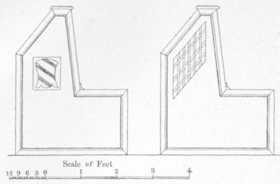 Fig. 103. Elevation of desks at Cesena.