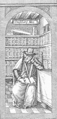 Fig. 156.Dean Boys in his Library, 1622.