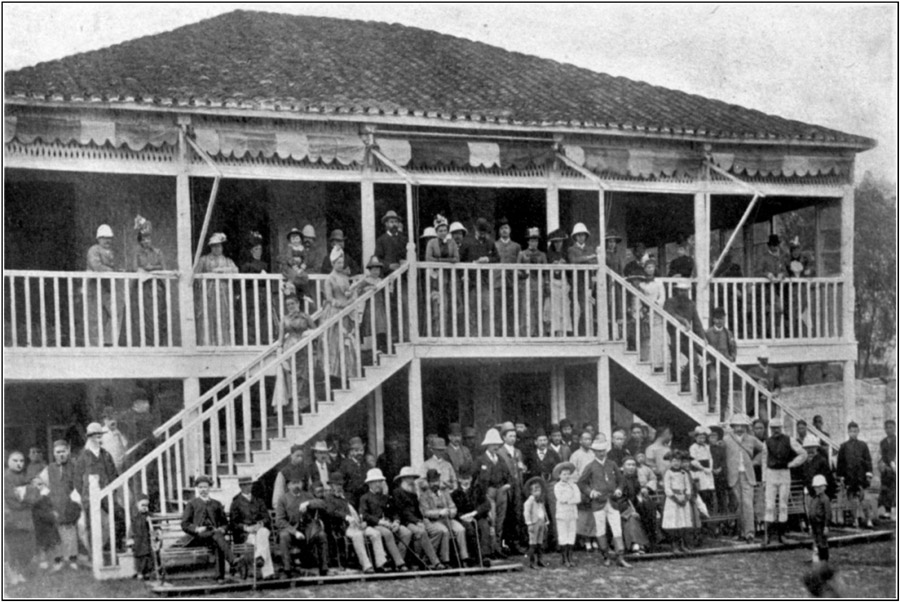 The Old Grand-Stand, Hankow Races, 1888.