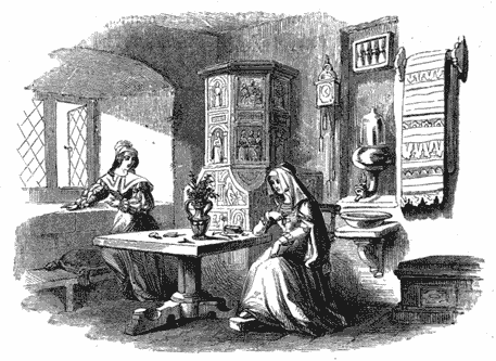 Fig. 255.&mdash;Apartment in the Garden of the Castle of
N&uuml;rnberg.