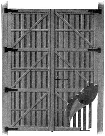 An Asbestos-lined Kiln Door of the Hinge Type