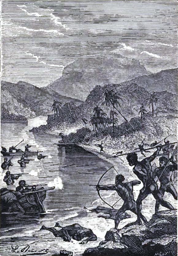 Attack from the natives of Tonga Tabou