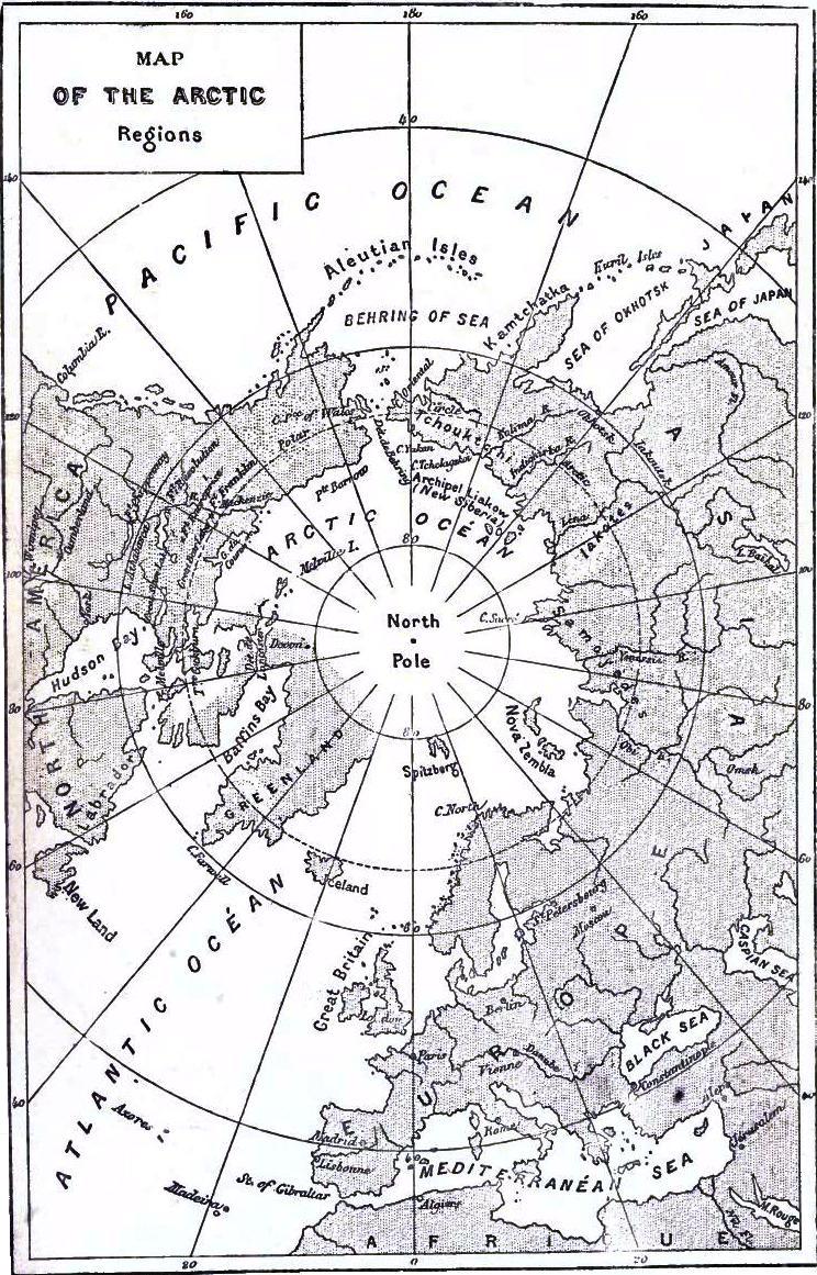 Map of the Arctic Regions