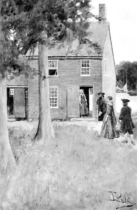 "Jack Followed the Captain and the Young Lady up the
Crooked Path to the House"
