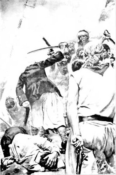 "The Combatants Cut and Slashed with Savage Fury"
