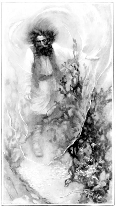 "There Cap'n Goldsack goes, creeping, creeping,
creeping, Looking for his treasure down below!"
