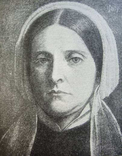 Mrs. Rossetti.  From a crayon-drawing by D. G. Rossetti
reproduced by the kind permission of Mr. W. M. Rossetti