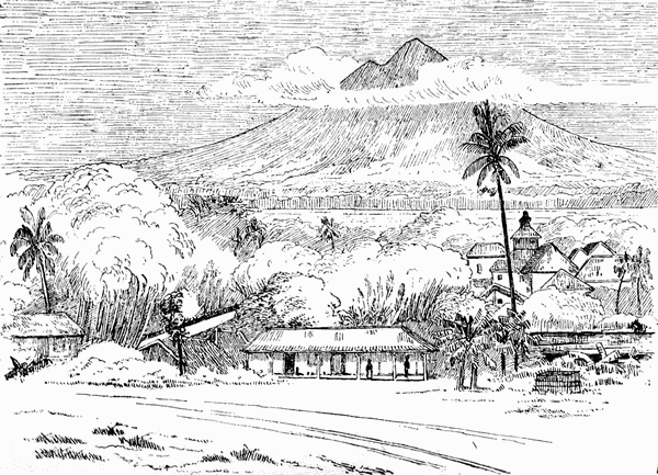 View of Mount Salak